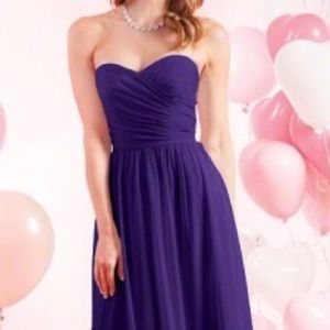 Alfred Angelo eggplant bridesmaid dress, size 4.